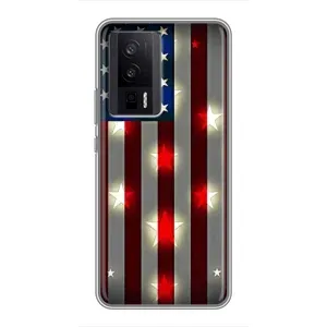 Чехол Флаг USA для Xiaomi POCO F5 Pro (Флаг США 2)