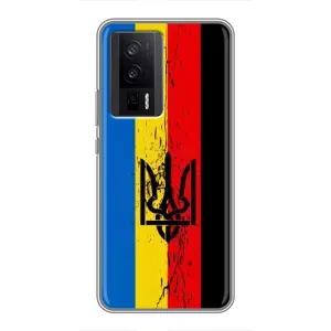 Чехлы УПА (Красно-Чёрный) на Xiaomi POCO F5 Pro (Флаг УПА)
