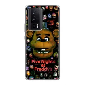 Чехлы Пять ночей с Фредди для Поко Ф5 Про (Freddy)