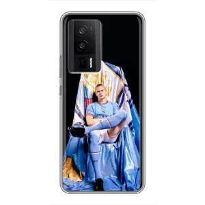 Чехлы с принтом для Xiaomi POCO F5 Pro Футболист (футболист Холанн)