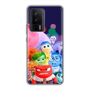 Чехол Головоломка для Xiaomi POCO F5 Pro - (AlphaPrint) (Герои головоломки)