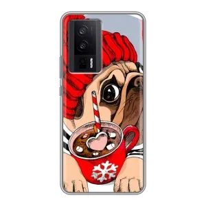 Бампер для Xiaomi POCO F5 Pro з картинкою "Песики" (Сумний собака)
