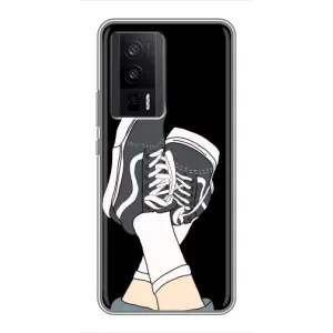 Чехол с Прикольным принтом на Xiaomi POCO F5 Pro (Кеды)