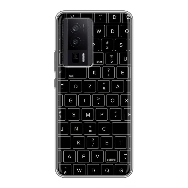 Чехол с рисунком «Клавиатура» для Xiaomi POCO F5 Pro Чехол с рисунком «Клавиатура» для Xiaomi POCO F5 Pro