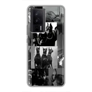 Чохол ДОБЕРМАН для Xiaomi POCO F5 Pro (Колаж Доберман)
