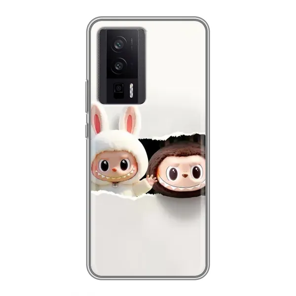 Чехол с рисунком «Фигурки Labubu» для Xiaomi POCO F5 Pro Чехол с рисунком «Фигурки Labubu» для Xiaomi POCO F5 Pro