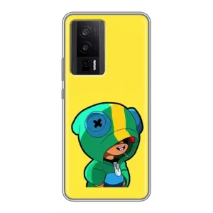 Чохол Бравл Старс для Xiaomi POCO F5 Pro (Леон (LEON))