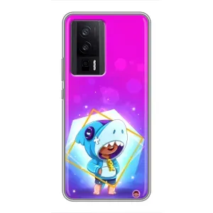 Чохол Бравл Старс для Xiaomi POCO F5 Pro (Леон у костюмі Акули)