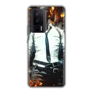 Чохол з картинкою "Герой Pubg" на Xiaomi POCO F5 Pro (Man Пубг)