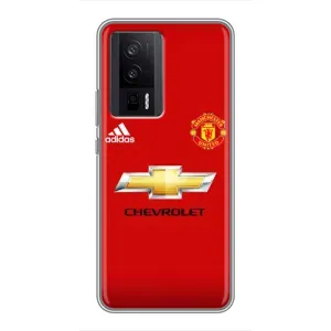 Силиконовые Чехлы принт Футбол на Xiaomi POCO F5 Pro (Man United)