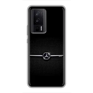 Силиконовый бампер с картинкой машины на Xiaomi POCO F5 Pro (Mercedes)