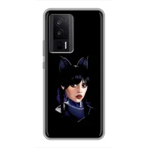 Чохол з картинкою Венсдей на Xiaomi POCO F5 Pro (Мила Венсдей)