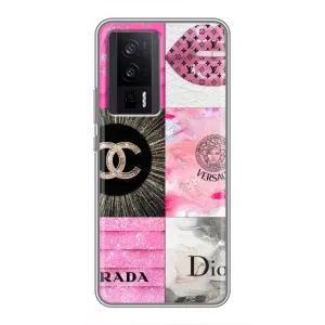 Чехол (Dior, Prada, YSL, Chanel) для Xiaomi POCO F5 Pro (Модница)