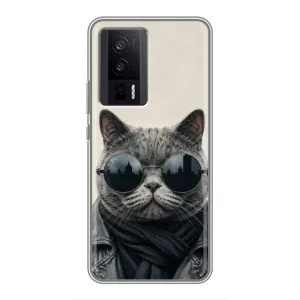Чохол на тематику: Коти для Xiaomi POCO F5 Pro (Модний кіт)