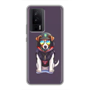 Чехол с принтом Собаки Патрон для Xiaomi POCO F5 Pro (Модный Патрон)