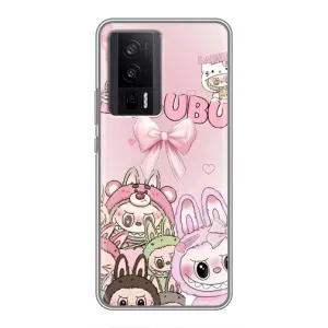 Чехол с принтом Лабубу для Xiaomi POCO F5 Pro (Монстры Лабубу)