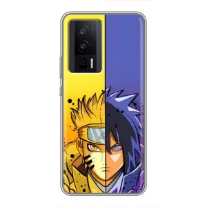 Купить Чехлы на телефон с принтом Anime для Xiaomi POCO F5 Pro (Naruto Vs Sasuke)