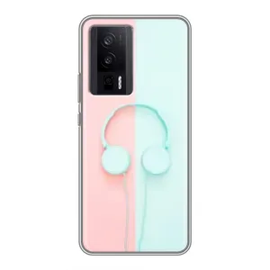 Девчачий Чехол для Xiaomi POCO F5 Pro (Наушники)