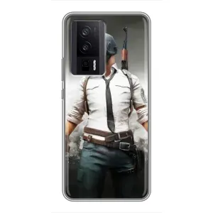 Чохол з картинкою "Герой Pubg" на Xiaomi POCO F5 Pro (Пабг)