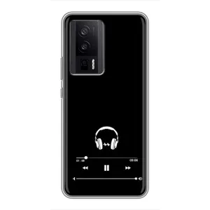 Чохол з картинками на чорному фоні для Xiaomi POCO F5 Pro (Плеєр)
