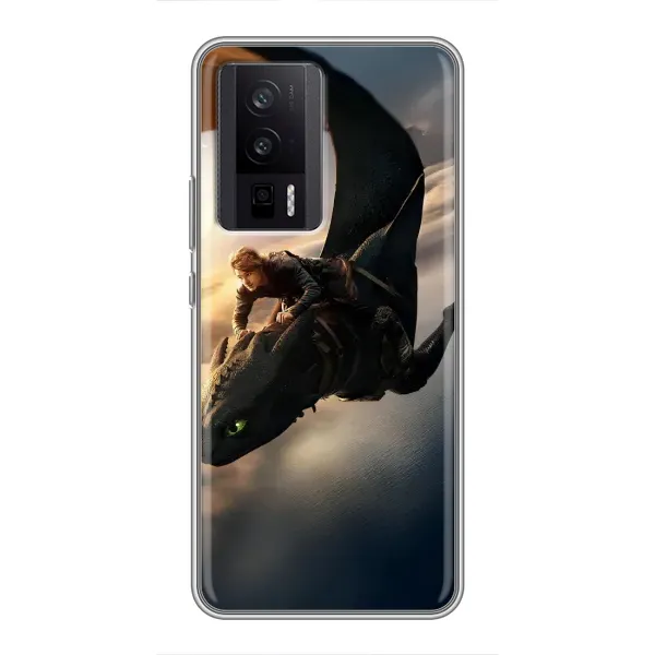 Чехол с рисунком «Полет Беззубика» для Xiaomi POCO F5 Pro Чехол с рисунком «Полет Беззубика» для Xiaomi POCO F5 Pro