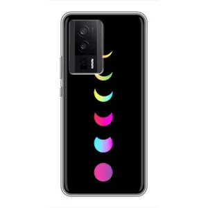 Чехол (ТПУ) с планетами на Xiaomi POCO F5 Pro (Полнолуние)