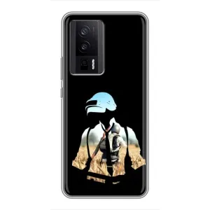 Чохол з картинкою "Герой Pubg" на Xiaomi POCO F5 Pro (Пубг мен)