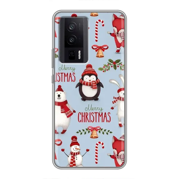 Чехол с рисунком «Рождественский» для Xiaomi POCO F5 Pro Чехол с рисунком «Рождественский» для Xiaomi POCO F5 Pro