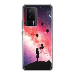 Силиконовые Чехлы Любимому человеку для Xiaomi POCO F5 Pro (Шарики в небе)