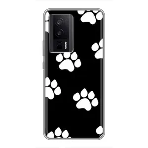 Бампер для Xiaomi POCO F5 Pro з картинкою "Песики" (Сліди собак)