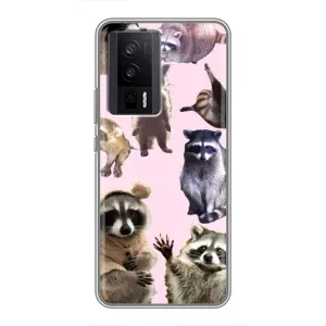 Силіконовий Чохол з Энотами на Xiaomi POCO F5 Pro (Смішні Єноти)