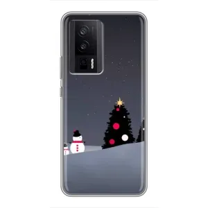 Чехлы на Новый Год Xiaomi POCO F5 Pro (Снеговички)