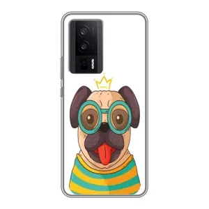 Бампер для Xiaomi POCO F5 Pro з картинкою "Песики" (Собака Король)