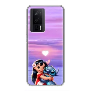 Чехол с рисунком Стич для Xiaomi POCO F5 Pro (Стич и Лило)