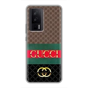 Чохли бренд ГУЧЧІ для Xiaomi POCO F5 Pro (Стиль GUCCI)