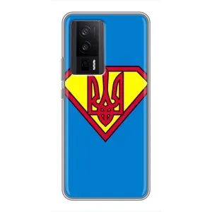 Чехол с картинкой (Патриотический ГЕРБ) на Xiaomi POCO F5 Pro (Super - Герб)