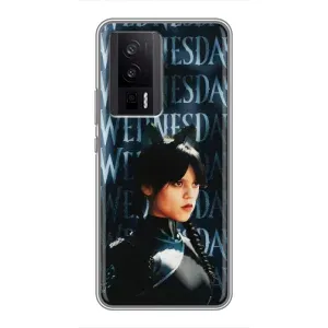 Чохол з картинкою Венсдей на Xiaomi POCO F5 Pro (Вендсдей з ушками)