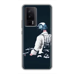Чохол з картинкою "Герой Pubg" на Xiaomi POCO F5 Pro (В екіперівці)