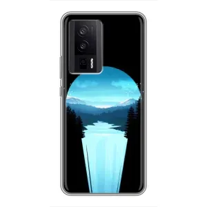 Літній Чохол на Xiaomi POCO F5 Pro (Синій Водоспад)