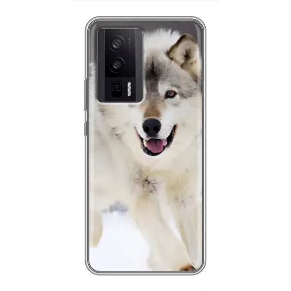Чехол с рисунком «Волк на снегу» для Xiaomi POCO F5 Pro Чехол с рисунком «Волк на снегу» для Xiaomi POCO F5 Pro