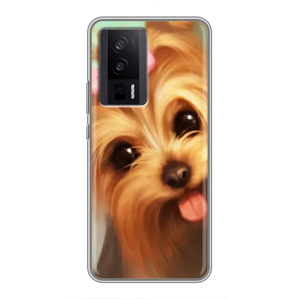 Чехол с рисунком «Йоршенский терьер» для Xiaomi POCO F5 Pro