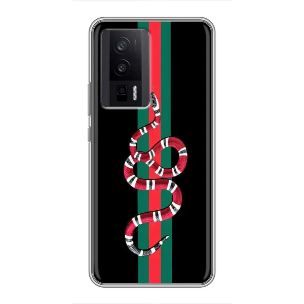Чехол с рисунком «Змей Гуччи» для Xiaomi POCO F5 Pro Чехол с рисунком «Змей Гуччи» для Xiaomi POCO F5 Pro