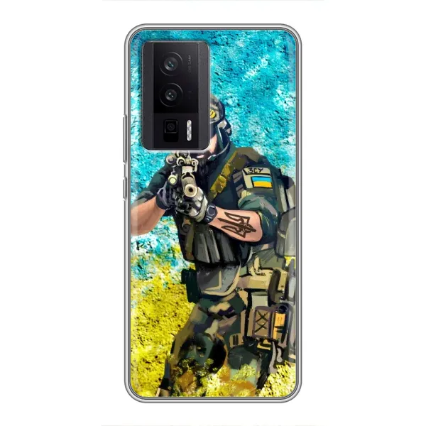 Чехол с рисунком «ЗСУ  Воин» для Xiaomi POCO F5 Pro