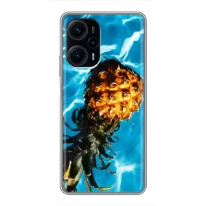 Чехол с изображением вкусной еды для Xiaomi POCO F5 (Ананас)