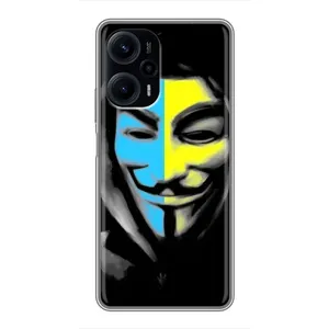 Чехол с Украинской символикой на Поко Ф5 (Анонимус патриот)