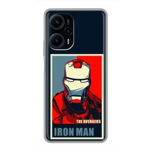 Чехол Супергерой Железный человек на Xiaomi POCO F5 (Art Iron man)