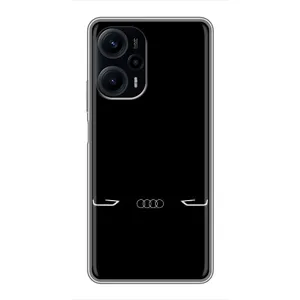 Силиконовый бампер с картинкой машины на Xiaomi POCO F5 (Силует Audi)