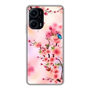 Чохол з картинкою Сакури на Xiaomi POCO F5 (Метелики на сакурі)