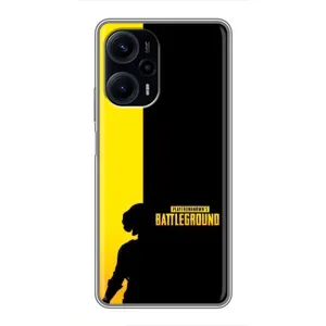 Чохол (TPU) з картинкою "Лого Пабг" на Поко Ф5 (Battlegrounds)