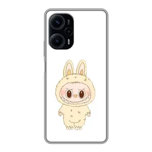 Чехол с принтом Лабубу для Xiaomi POCO F5 (Бежевый Лабубу)